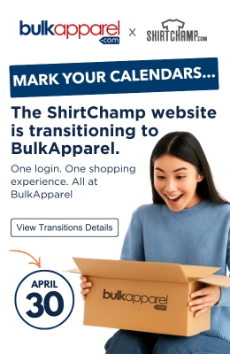 Transition to Bulkapparel now!